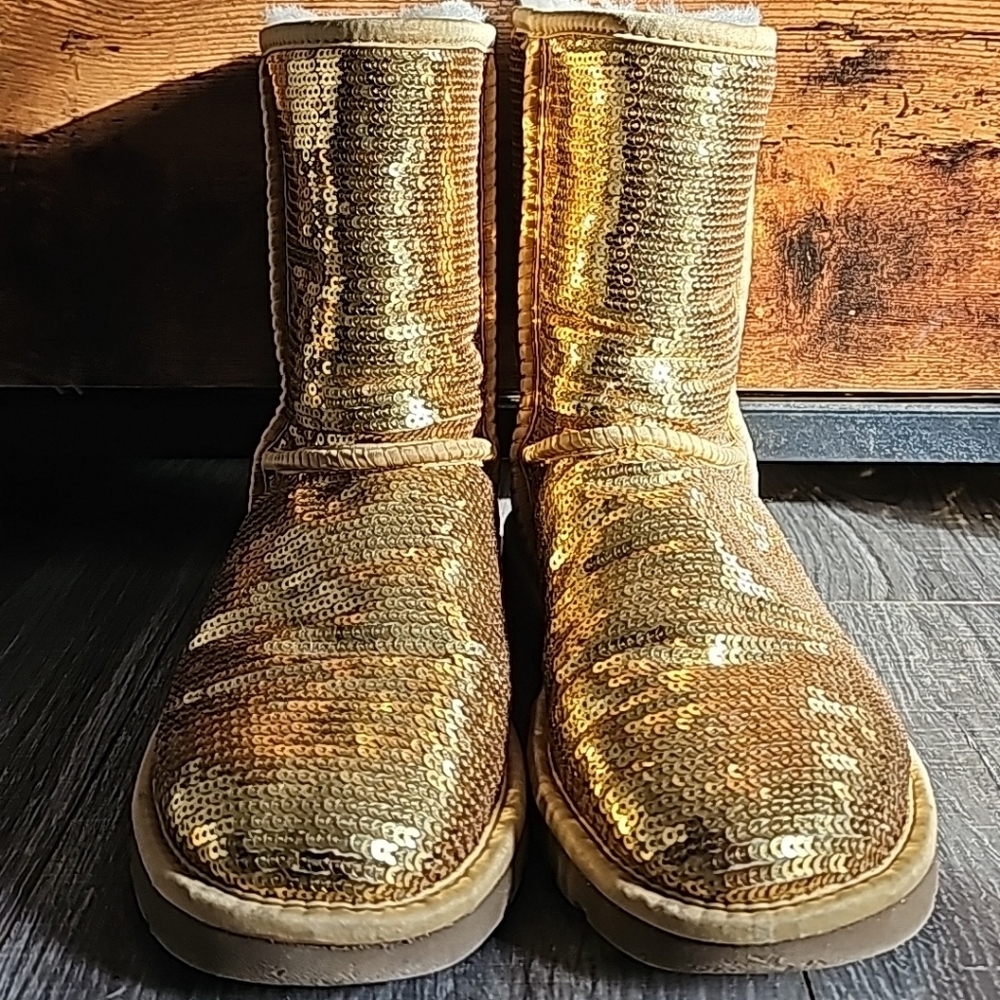 UGG Gold Sequin Boots